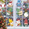 thumbnail image 3 of Farfi 9 Hojas Póster De Ventana Extraíble Impermeable Pvc Feliz Navidad Gnomos Etiqueta De La Pared Suministros Festival, 3 of 5