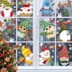 thumbnail image 3 of Farfi 9 carteles de ventanas desmontables PVC impermeable feliz navidad pegatinas de pared enana productos festivos, 3 of 5