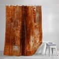 thumbnail image 3 of Burnt Orange Shower Curtains for Bathroom, Oil Painting Modern Abstract Art Vintage Waterproof Fabric Shower Curtain, Decorative Bathroom Curtain for Bathtub, 72"x72" , No Hooks Included, 3 of 9