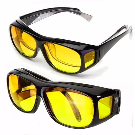 Yellow Unisex HD Lenses Sunglasses UV Protection Night Vision Driving Sports Goggles Driving Glasses