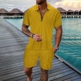 thumbnail image 2 of Men Summer Outfits Slim Fit Suit Pants for Boys Light Tux Men's Dress Suits Suits Men Big And Tall Suites for Mens 38s Suit Leisure Mens Old Fashioned All My Guy Male Casual Striped Yellow L, 2 of 8