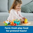 thumbnail image 4 of Learning Resources Farm-to-Table Fresh Market Set, Play Food, Kids Kitchen Accessories, Ages 18+ Mos, 4 of 8