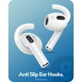 thumbnail image 5 of 3 Pairs AirPods 3 Ear Hooks Covers [Added Storage Pouch] Anti Slip Wings Ear Covers, Grip Tips Accessories Compatible with Apple AirPods 3rd Generation (White, Medium), 5 of 5