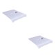 thumbnail image 4 of Guardurnaity Toalla de masaje para salón de belleza con patrón de agujeros, funda de cama, almohada de algodón, toallas cosméticas para el Blanco 2Conjunto, 4 of 6