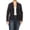 Navy, variant on Women's Plus Size Casual Long Sleeve Fitted Solid Open Blazer Jacket