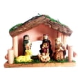 thumbnail image 1 of Conjunto de pesebre de Pascua Estatua de la Sagrada Familia Figura de la Natividad Escultura de Adoración B, 1 of 9