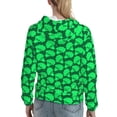 thumbnail image 7 of Kdxio Green Broccoli Print Womens Oversized Hoodies Sweatshirts Hooded Pullover Tops Sweaters Casual-Large, 7 of 7