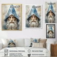 thumbnail image 4 of Designart "Portrait Of A Fantasy Gnome In Beige And Blue II" Gnome Floater Framed Canvas Art Print, 4 of 5