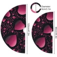 thumbnail image 3 of FMSHPON Valentine Rose Gradient Hearts Xmas Christmas Tree Skirt Stand Mat for Holiday Party Decoration Indoor Outdoor 36 inches, 3 of 6