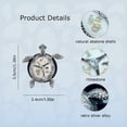 thumbnail image 4 of Sea Turtles Car Accessories,2pcs Turtle Air Vent Clips Car Air Fresheners,Glamorous White Silver Ocean Beach Themed Car Interior Decoration,Refillable Outlet Diffuser, 4 of 5