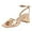Gold, variant on FSJ Women Graceful Square Open Toe Adjustable Ankle Strap Sandals Chunky Low Heels Pumps Sexy Party Summer Dress Pumps Shoes Size 8 Gold