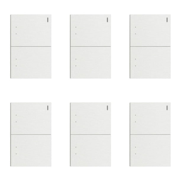 Placa Con 2 Apagadores De Escalera Lucek FlatPack 6 blanco