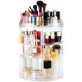 thumbnail image 1 of Boxalls Organizador de Maquillaje Giratorio de 8 Capas Organizador de Cosméticos de Gran Capacidad Soporte de Maquillaje Giratorio Ajustable 360 ??Cuidado de la Piel Carrusel de Maquillaje Transparent, 1 of 1