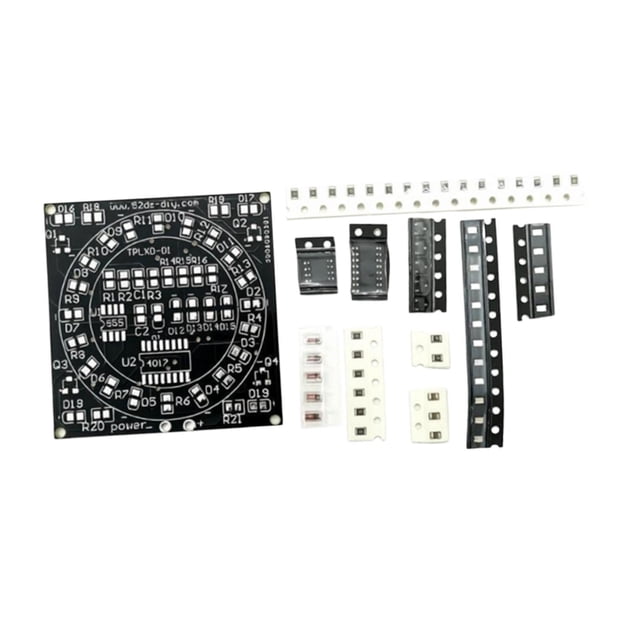 Kit de práctica de soldadura, placa de entrenamiento de soldadura de montaje superficial, compacta y resistente, SMD Estilo A