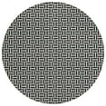 thumbnail image 2 of Addison Rugs Chantille Indoor/Outdoor Transitional Geometric Black Washable Round Rug, 8' x 8', 2 of 6