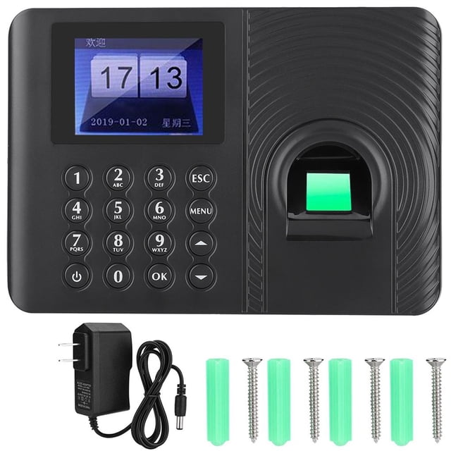 Control De Acceso Biométrico Del Dispositivo Del Reconocimiento Del Registrador De La Asistencia Del Tiempo De La Huella Dactilar Ee. Uu. 110-240V Yuarrent AF000983-00