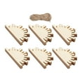 thumbnail image 3 of perfeclan 30 Pieces Unfinished Wood Pieces for DIY Crafts Wooden Craft Sheets Painting, 3 of 9