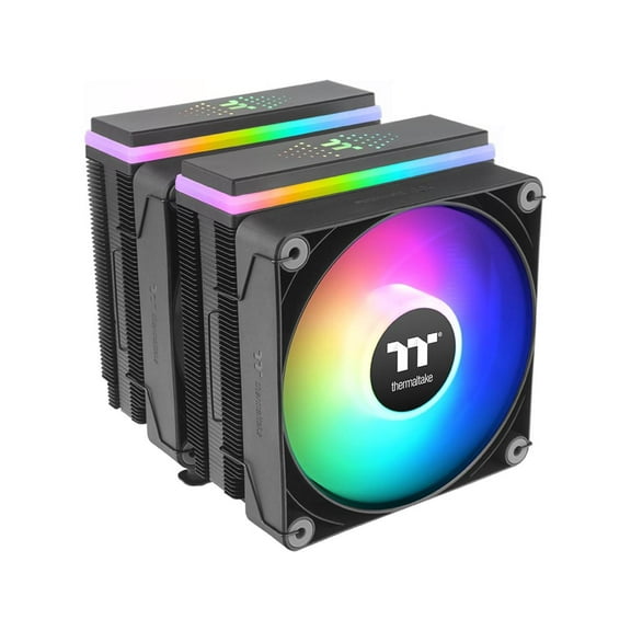 Thermaltake ASTRIA 600 ARGB CPU Cooler, Comaptible with Latest Intel LGA 1700 and AMD AM5 CPU, Dual Tower, 265W TDP Cooling Power, CL-P121-CA12SW-A