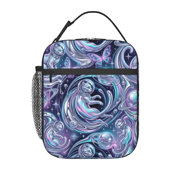 Cat Lunch Box For Women Men, Insulated Lunch Bag, Thermal Lunchbox Cooler Lunches Tote Bag Cute Cartoon Reusable Leakproof Portable Work Office Picnic