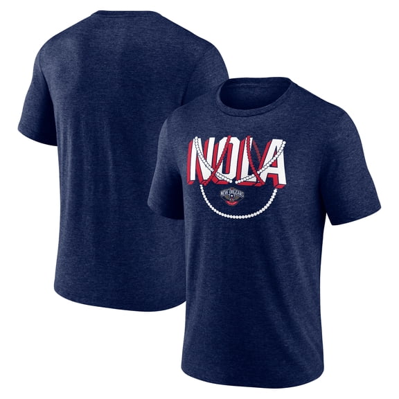 Men's Navy New Orleans Pelicans Team Pride Tri-Blend T-Shirt
