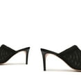 thumbnail image 6 of Schutz Sinara True Black Strap Slip On Open Toe Stiletto Mid Heeled Sandals (Black, 5.5), 6 of 6