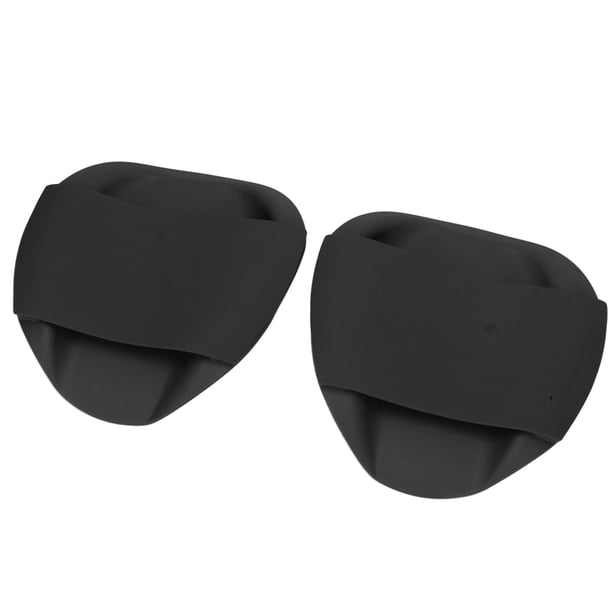 Padeta De Entrenamiento De Natación, PP Silicona Forma Ergonómica Entrenamiento Natación Entrenamiento Paleta De Mano, Adecuado Para Adultos Niños Negro