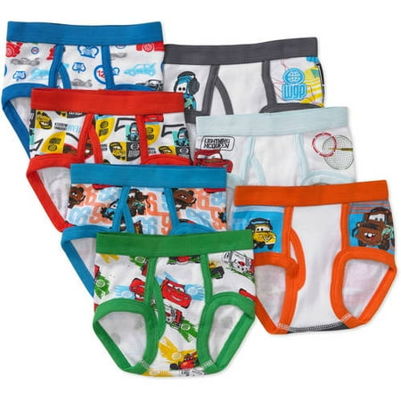 Toddler Boys 7-Pack Character Underwear - Choose from Star Wars, Cars, Minions, and more!