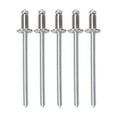 thumbnail image 2 of Rosette Rivets Set, 4PCS Aluminum Rosette Rivets Rustproof Long Lasting Replacement for AMC VIN DOOR TAG, 2 of 7