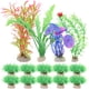 thumbnail image 1 of 14 Uds pecera decoración de plantas falsas plástico duradero modelo de planta falsa acuario modelo de planta decorativa, 1 of 5