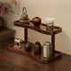 thumbnail image 1 of Estantería de Madera de Doble Nivel para Escritorio, Organizador de Café de 2 Niveles para Estantería, Cocina, Oficina y Hogar, 32 X 15 X 19 Cm, 1 of 7