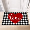 thumbnail image 4 of Valentines Day Decorations Valentine's Day Floor Mat Love Shaped Doormat Indoor Outdoor Entrance Bathroom Door Mat Valentine's Day Carpet 1 Carpet, 4 of 6