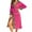 Hot Pink, variant on Women Robe Casual Splice Leopard Print Flannel Long Sleeve Bathelegant Loungewear Kimono Housecoat Women's Sleepwear