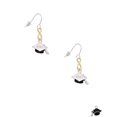 thumbnail image 2 of Delight Jewelry Silvertone 3-D Graduation Hat with 2021 Gold Tone Infinity French Earrings, 2 of 4