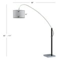 thumbnail image 4 of Safavieh Lyra Adjustable Modern Arc Floor Lamp, Chrome/Black, 4 of 7