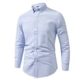 thumbnail image 3 of Awdenio Shirts for Men Long Sleeve Button Down Business Casual Shirts for Men Stripe Pattern, 3 of 9