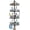 Black, variant on Corner Shower Caddy Tension Pole - Rustproof Shower Shelves with Towel Bar & Soap Holder, Adjustable Bath Organizer for Bathroom Storage, 27.6-108.3 inch, Black