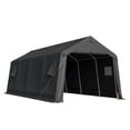 thumbnail image 4 of Mellcom 11'x20' Portable Outdoor Storage Shelter, Heavy Duty Carport, Garage Tent Canopy, 4 of 7