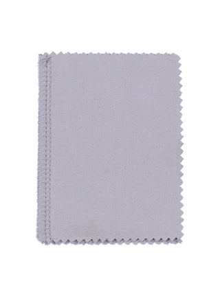 SEVENWELL 2pcs Jewelry Polishing Cleaning Cloth Large 10'' x 12'' for  Sterling Silver Jewelry Gold, Diamond, Platinum, Precious Stones, Coins  (Gray)