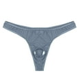 thumbnail image 2 of Lingerie for Women Mens Lingerie Micro Thong Bikini Front Hole Underwear G-string Underpants, 2 of 4