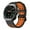 Black-Orange, variant on Sport Band Compatible with Samsung Galaxy Watch Ultra 47 mm, Soft Silicone Strap for Samsung Galaxy Watch 7 Ultra 47mm, Women and Men