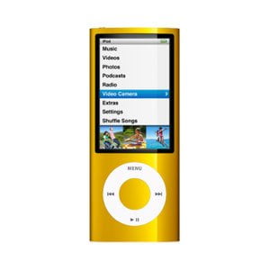 Apple iPod Nano 5ème Génération 8GB Jaune Bundle, Très Bon État!