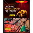thumbnail image 3 of Heat Lamp V Watt Heat Lamp Bulbs R Clear Infra Heat Light Bulb for Bathroom Heat Lamp Bulb for Reptiles Chickens Food Puppies Bathroom Use E Base, 3 of 6