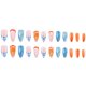 thumbnail image 5 of Uñas postizas Posyofet Summer French Tip Almendra, 24 unidades con pegamento, 5 of 7