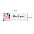 thumbnail image 2 of Wrapables 3" x 1" Small Business Thank You Stickers Roll, Sealing Stickers and Labels for Boxes, Envelopes, Bags, Packages, Floral Pink (120 stickers), 2 of 4