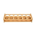 thumbnail image 2 of Soporte De Madera Para Vaso De Chupito, Soporte De Almacenamiento Para Vasos De Bebida Para Fiesta En Casa, 12 Orificios Grandes Sunnimix Soporte para bandeja de tazas, 2 of 8