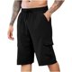 thumbnail image 1 of Pantalones Cortos Atléticos de Verano Ocio Cintura Elástica con Bolsillo Botón, Cómodo para las Vacaciones Al Mar Y el Uso Informal, 1 of 6