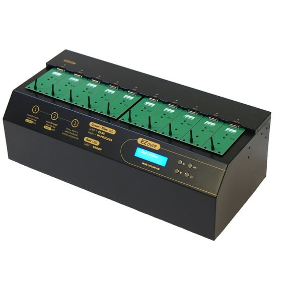 1 to 9 NVMe Cyclone 600 - M.2 PCIe NVMe / M2 SATA Internal SSD Duplicator  Sanitizer 36GB/Min (DM-HE6-5M09PC)