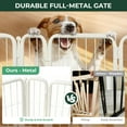 thumbnail image 2 of FXW Dog Gate Extra Wide Designed for Indoor Use, Adjustable Width Up to 92-inch Wide (24" H 4 Wire Panels for Puppies and Small Dogs), Black, 2 of 6