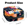thumbnail image 6 of Sanitary Napkin Storage Bag, Zipper Menstrual Cup Pouch Feminine Menstruation First Period Pads Holder for Girls Women Ladies, Cat, 6 of 7