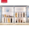 thumbnail image 3 of Zanetti - Juego de 5 Recipientes Herm&eacute;ticos de Cristal con Tapa de Madera de Bamb&uacute; para Almacenamiento de Alimentos, 3 of 9